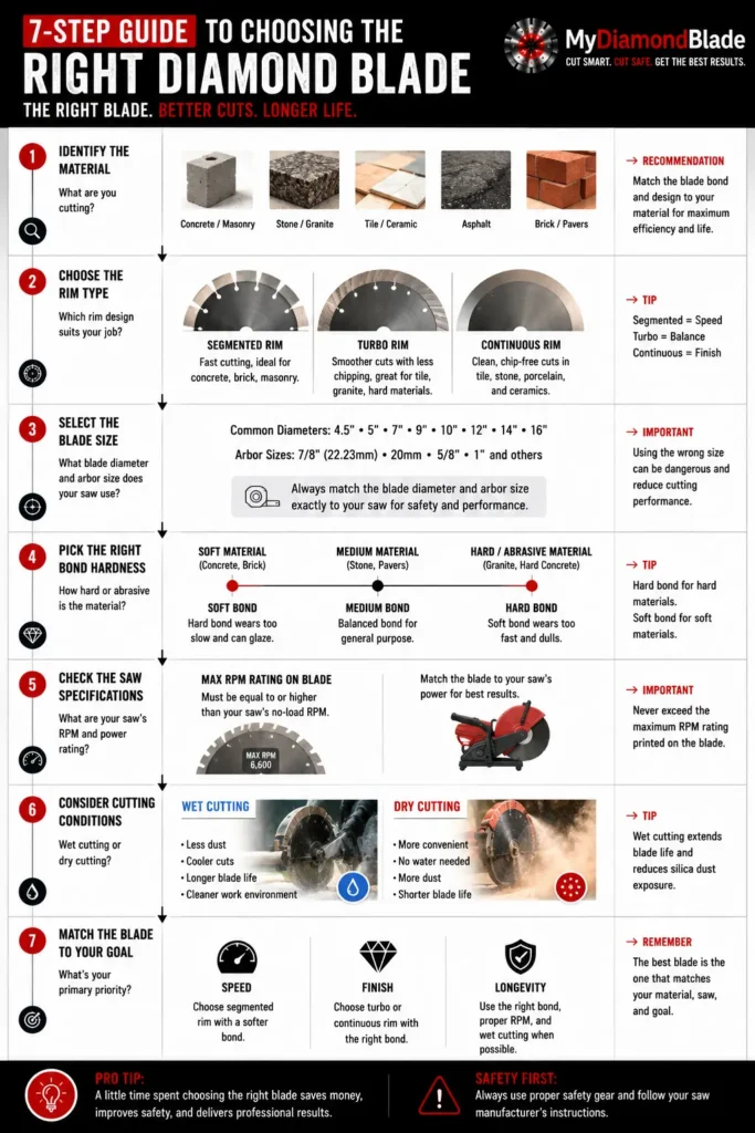 7 Step Guide to Choosing the Right Diamond Blade