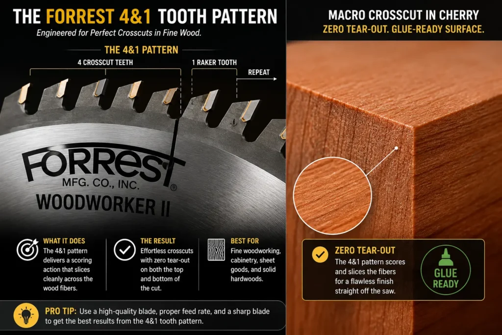 Forrest 41 Tooth Pattern Crosscut Guide