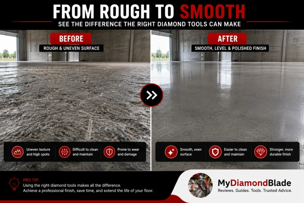 From Rough to Smooth Concrete Floors