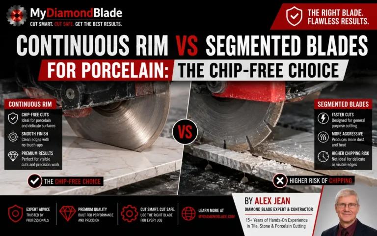 Why Segmented Rim Blades Chip Porcelain and What to Use Instead 1 Continuous Rim vs Segmented Blades