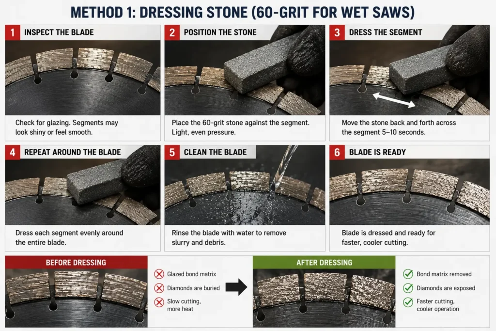 How to Restore a Glazed Diamond Blade: Dressing Methods That Work 25 Diamond Blade Dressing Guide 1