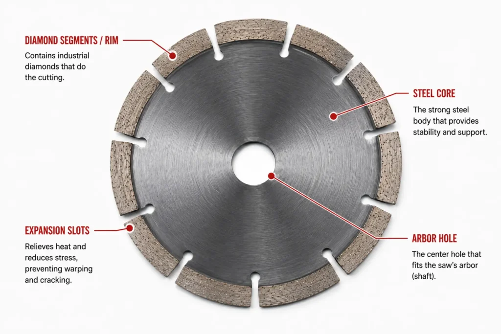 Diamond Saw Blade Anatomy Diagram