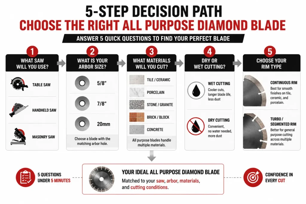 Five Step Diamond Blade Decision Guide