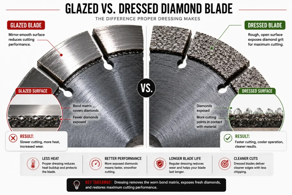 How to Restore a Glazed Diamond Blade: Dressing Methods That Work 22 Glazed vs. Dressed Diamond Blade