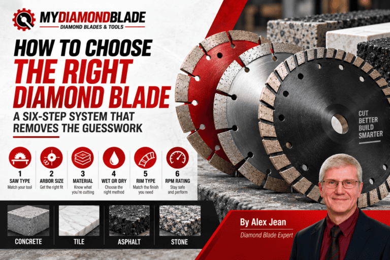 Stop Buying the Wrong Diamond Blade: A Field-Tested Selection and Troubleshooting Guide 7 How to Choose the Right Diamond Blade A Six Step System That Removes the Guesswork