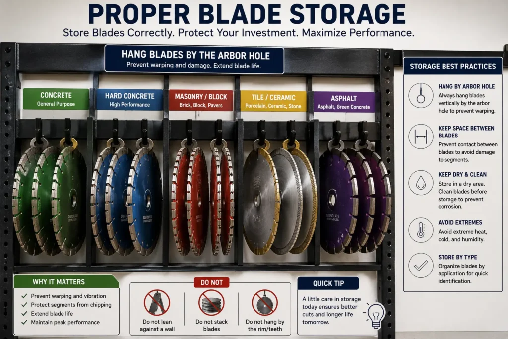 How to Restore a Glazed Diamond Blade: Dressing Methods That Work 35 Proper Blade Storage Workshop Guide