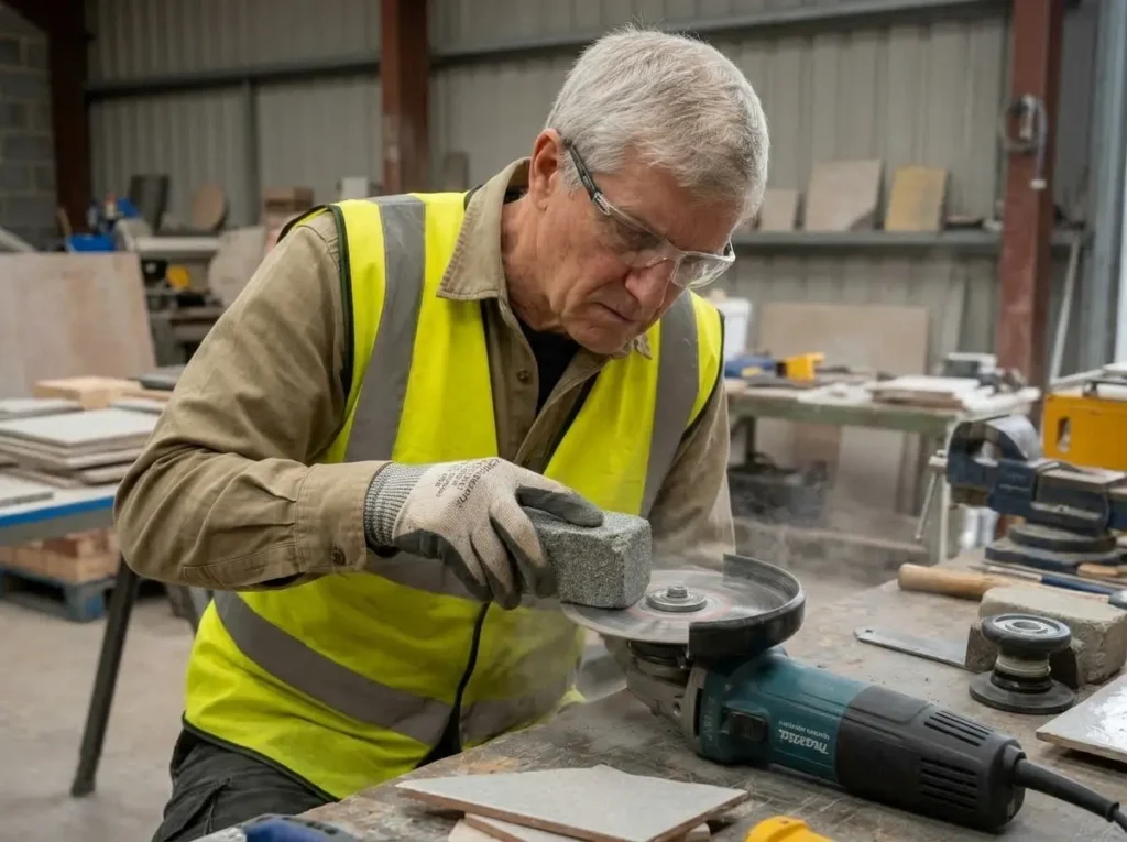 How to Restore a Glazed Diamond Blade: Dressing Methods That Work 27 Rubbing an abrasive stone on a diamond blade