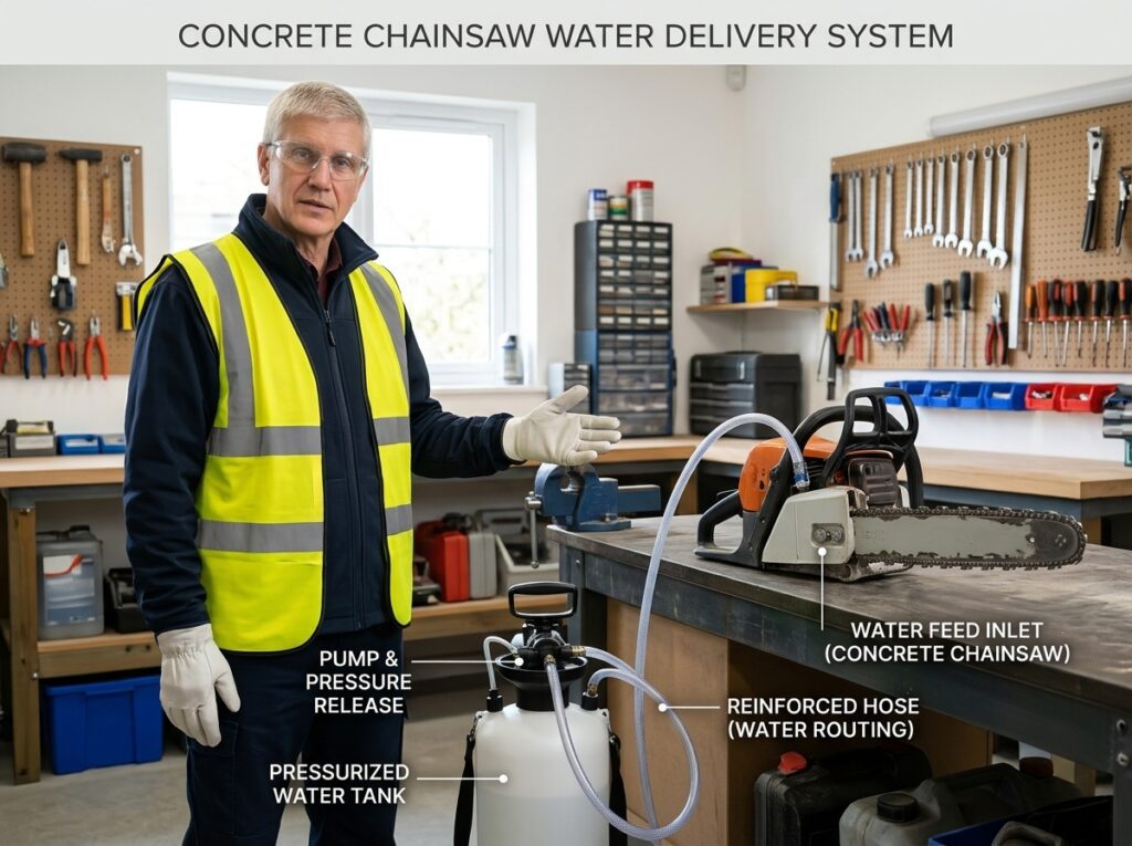 Construction diagram water delivery