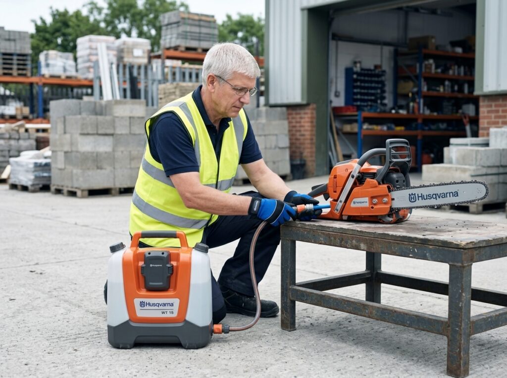 Husqvarna water tank and pump